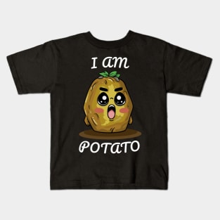 Funny Potato, I am Potato Kids T-Shirt